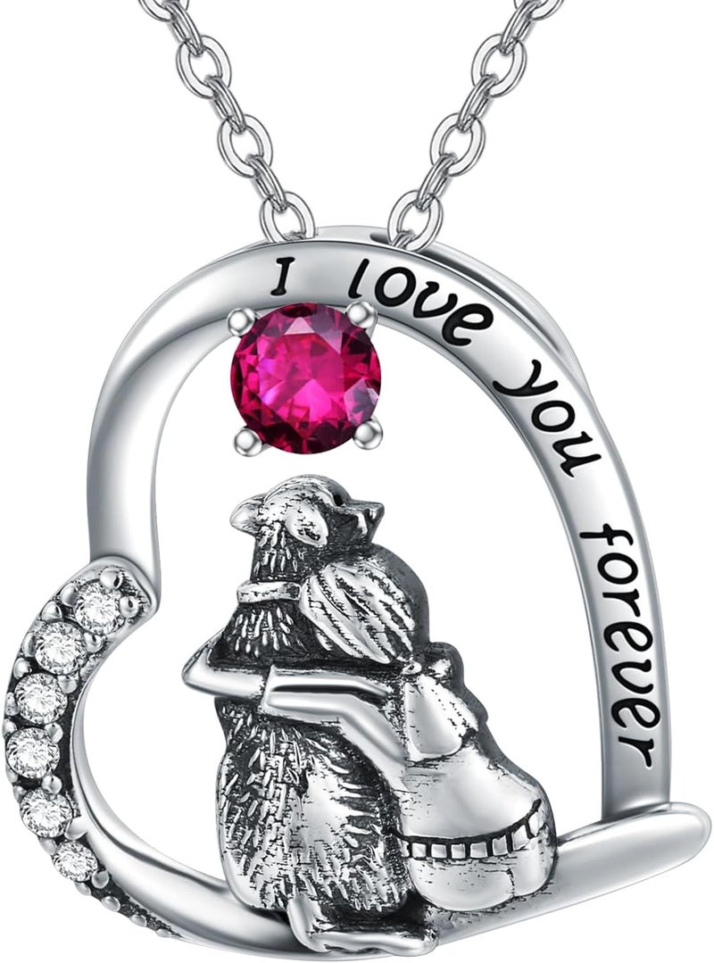 SIMONLY Store Mothers Day Gifts 925 Sterling Silver Dog Necklace Dog Pendant Necklace for Girls Dog Memorial Jewelry Gifts for Women Dog Lovers - Image 1